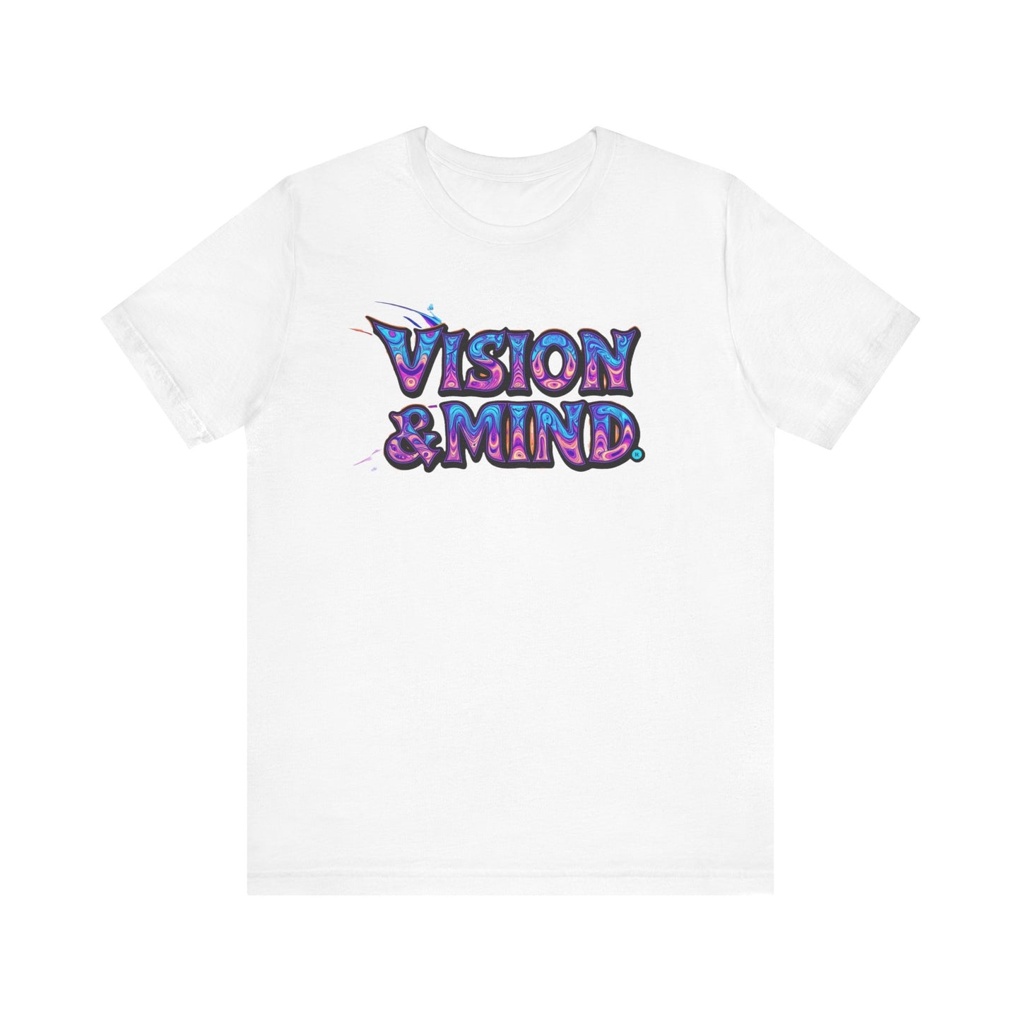 Vision & Mind Unisex Graphic Tee - Colorful Short Sleeve Shirt for Creative Souls