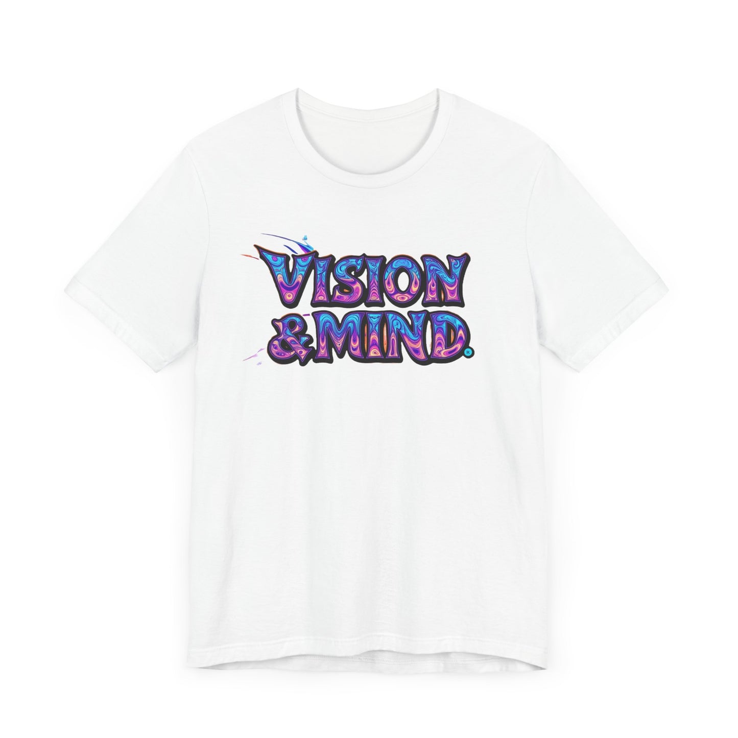 Vision & Mind Unisex Graphic Tee - Colorful Short Sleeve Shirt for Creative Souls