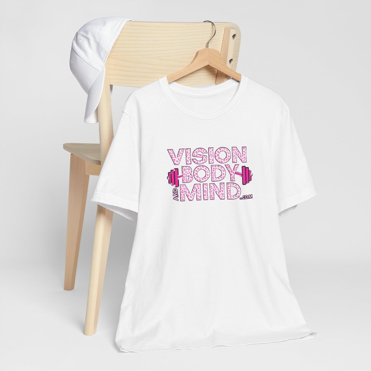 Vision Body Mind Fitness Tee - Unisex Short Sleeve Shirt for Workout Motivation