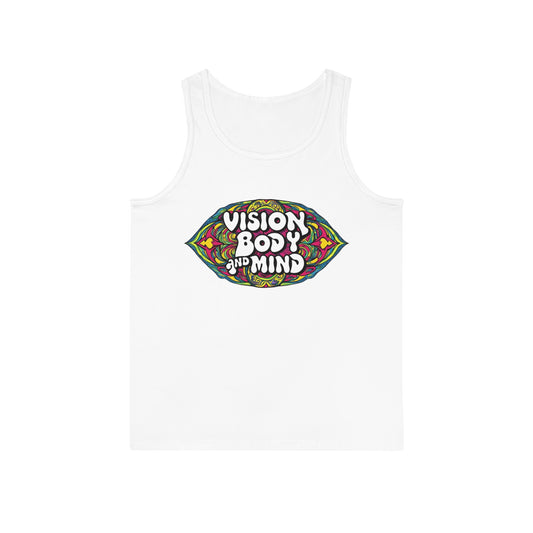 Vision Body and Mind Unisex Softstyle™ Tank Top - Comfortable Summer Wear for Mindfulness & Wellness