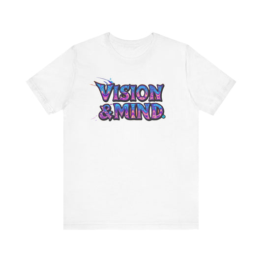 Vision & Mind Unisex Graphic Tee - Colorful Short Sleeve Shirt for Creative Souls