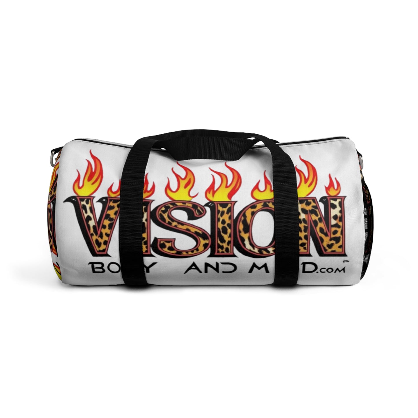 Flaming Graphic Duffel Bag - Stylish Gym & Travel Accessory