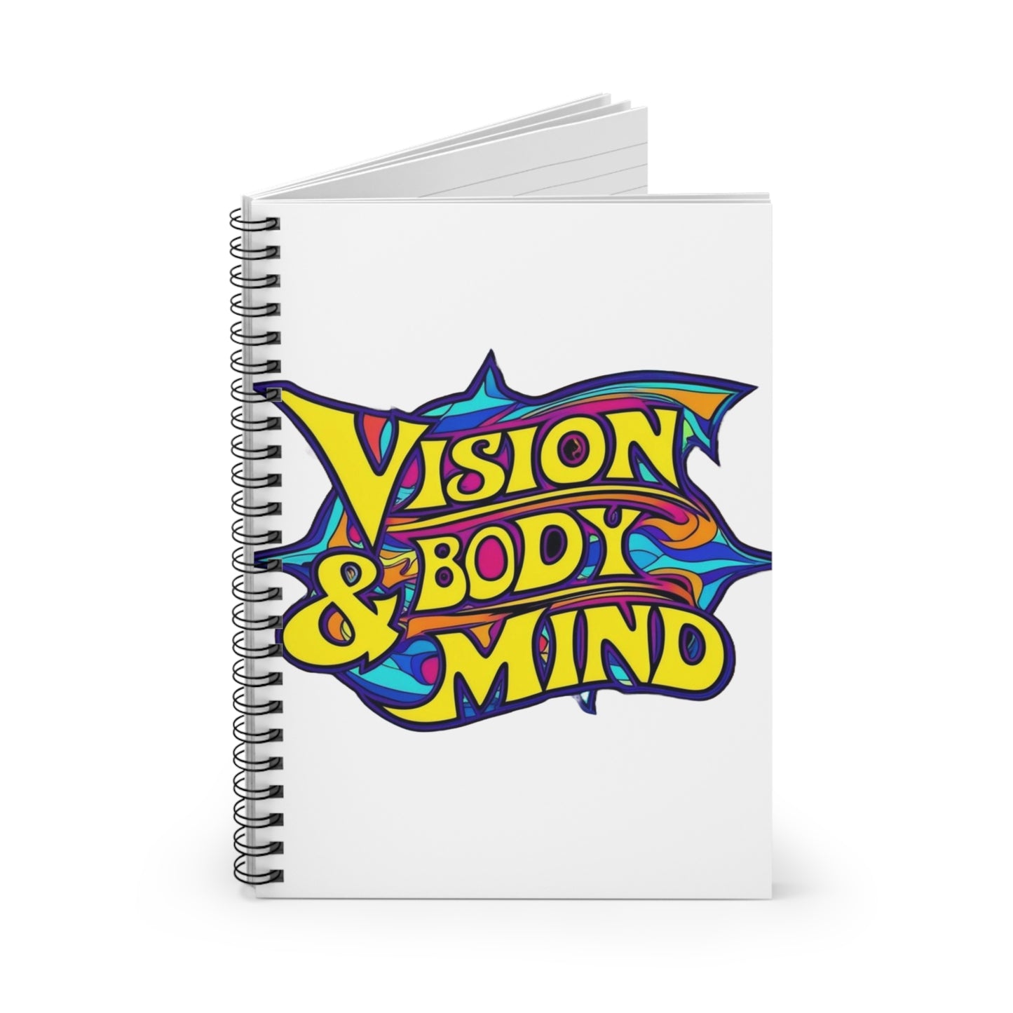 Vision Body and Mind Spiral Notebook - Ruled Lines for Creativity and Wellness