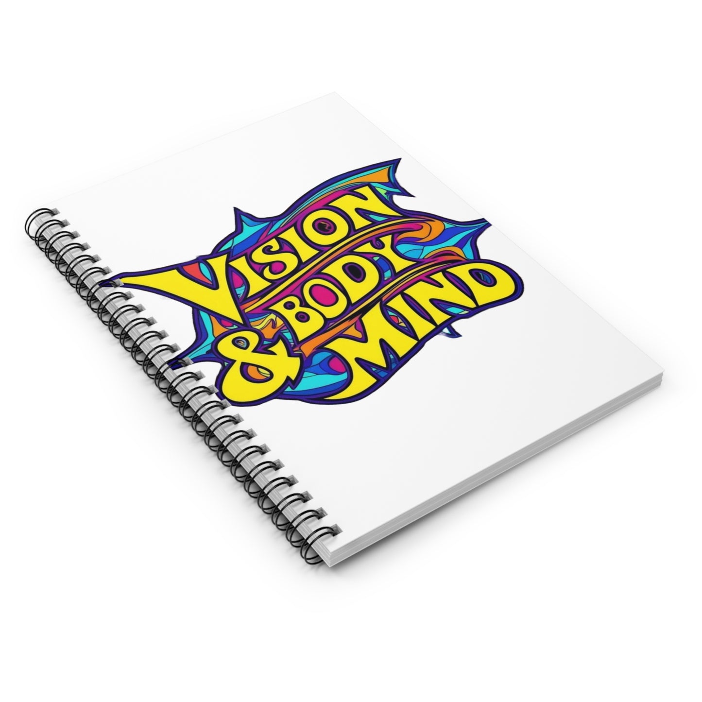 Vision Body and Mind Spiral Notebook - Ruled Lines for Creativity and Wellness