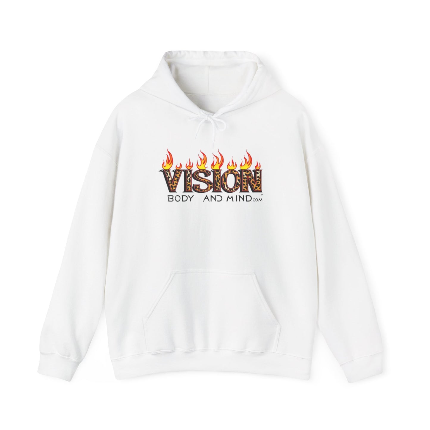 Vision Flames Unisex Heavy Blend™ Hoodie - Motivational Sweatshirt for Body and Mind Enthusiasts